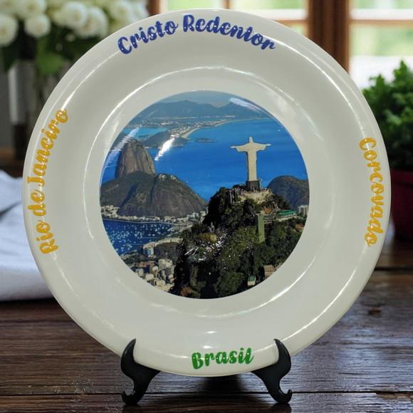 Prato Cristo Redentor Personalizado