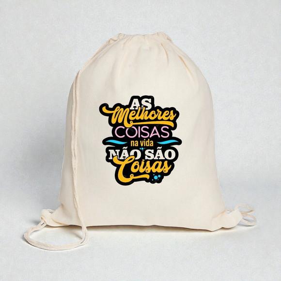 Sacochila Branca Personalizada