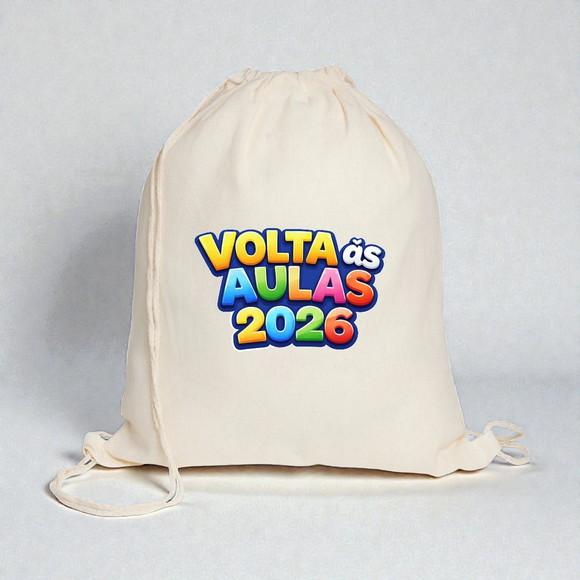 Sacochila Branca Personalizada
