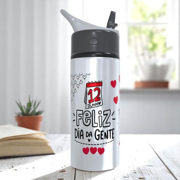 Squeeze Alumínio Esportivo Dia dos Namorados Personalizado