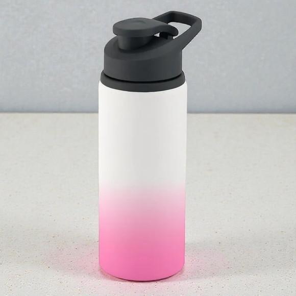 Squeeze de Alumínio Mágico Fosco Rosa Personalizado