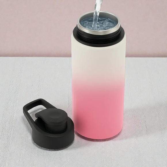 Squeeze de Alumínio Mágico Fosco Rosa Personalizado