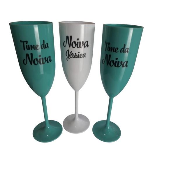 Taça Champanhe Acrílica Personalizada