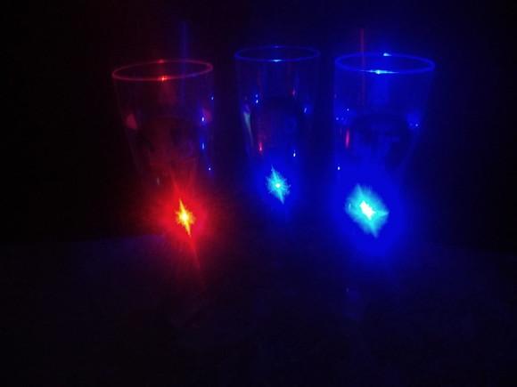 Taça Champanhe com Led Sensor Colorido