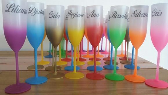 Taça Champanhe Degradê Personalizada