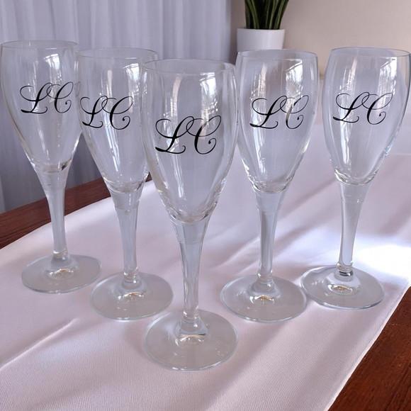 Taça de Champanhe de Vidro Personalizada