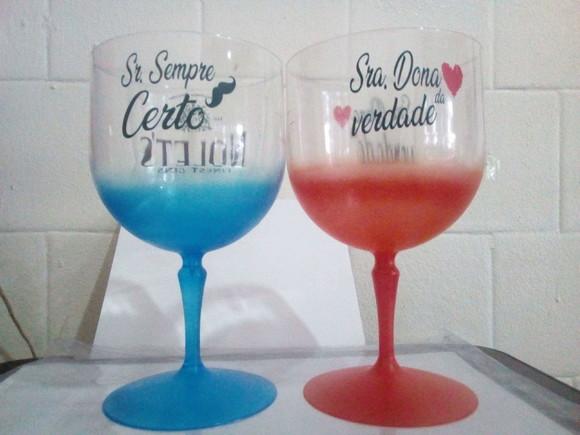 Taça de Gin Degradê Transparente