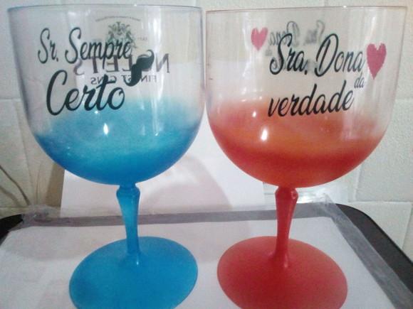 Taça de Gin Degradê Transparente