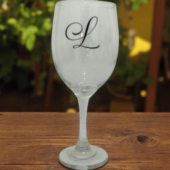 Taça de Vinho de Vidro Personalizada