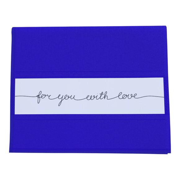 Toalha Azul Dia dos Namorados Personalizada