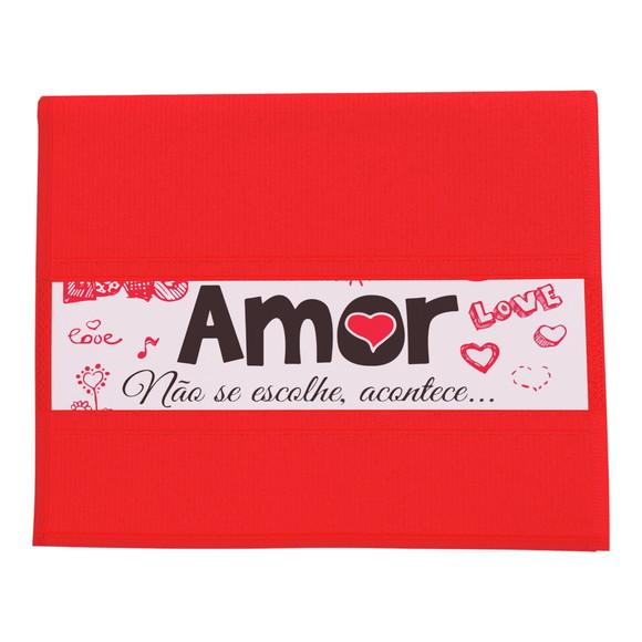 Toalha Vermelha Dia dos Namorados Personalizada