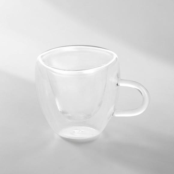 Xícara de Vidro 80ml Dia das Mulheres