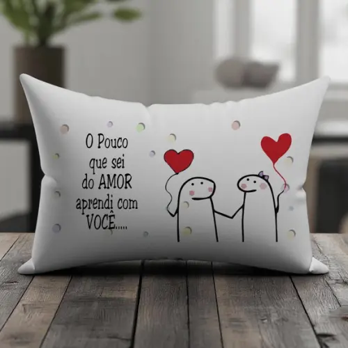Almofada Dia dos Namorados Personalizada