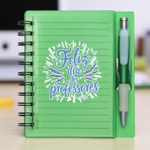 Bloco de Anotações com Caneta - Dia dos Professores