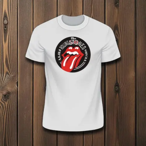 Camiseta Branca Rock Personalizada