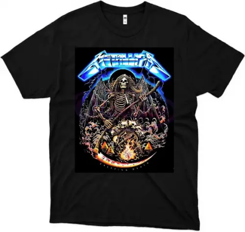 Camiseta Preta Rock Personalizada