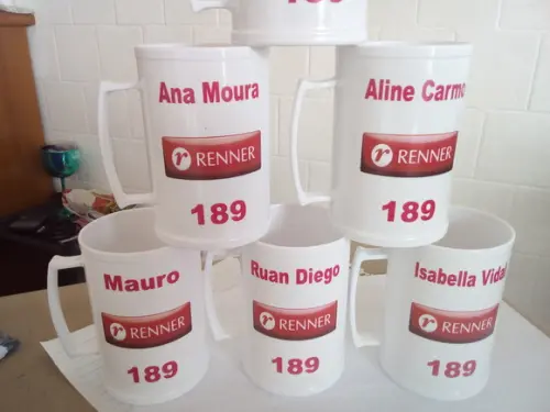 Caneca Acrílica 300ml Kit Personalizado