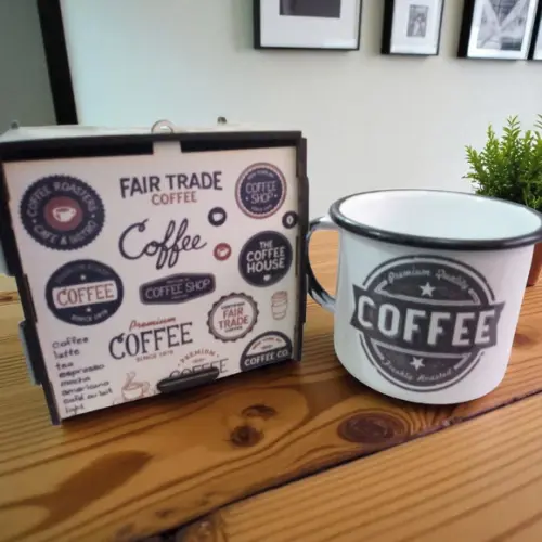 Caneca Agatha c/ Caixa mdf Personalizada