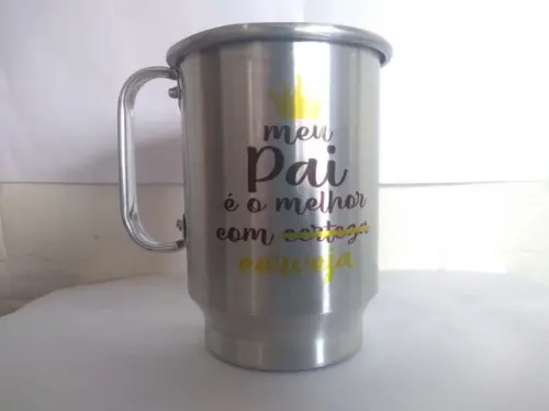 Caneca Alumínio - 500ml Personalizada