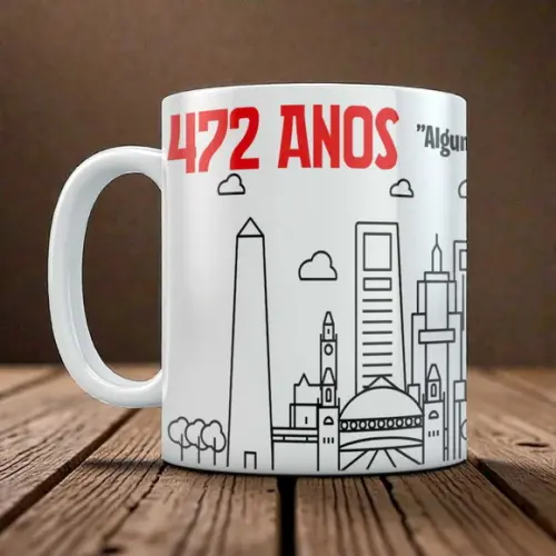 Caneca Aniversário de São Paulo 472 Anos Personalizada