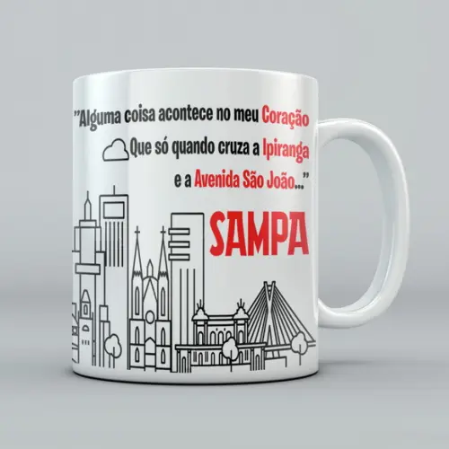 Caneca Amo Sp Personalizada