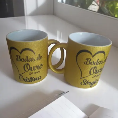Caneca c/ Glitter Personalizada