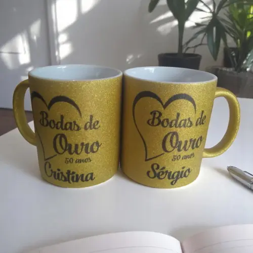 Caneca c/ Glitter Personalizada