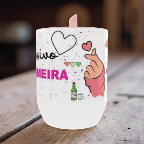 Caneca com Colher Dorameira Personalizada