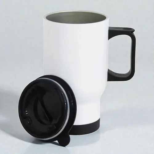 Caneca de Aço Inox Térmica Travel Mug 450ml Personalizada