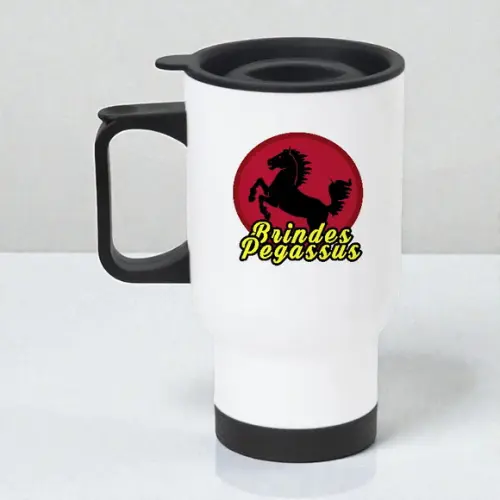 Caneca de Aço Inox Térmica Travel Mug 450ml Personalizada