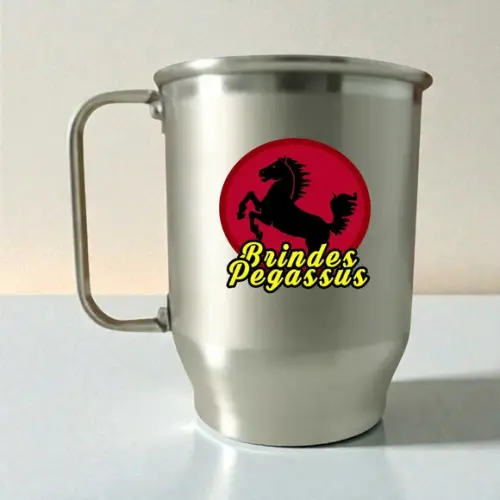 Caneca de Alumínio Fosca 500ml Personalizada