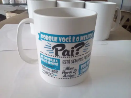Caneca de Polímero Dia dos Pais - Kit 75 Unidades