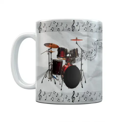 Caneca de Porcelana Baterista