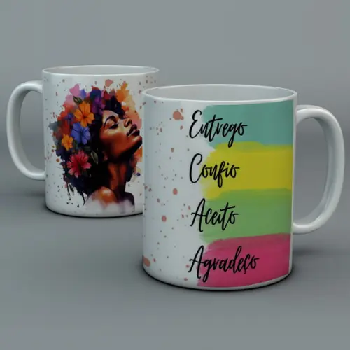 Caneca Dia das Mães Branca Personalizada
