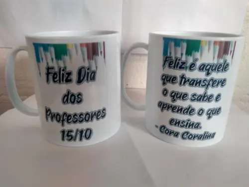 Caneca Dia dos Professores - Kit 32 Unidades