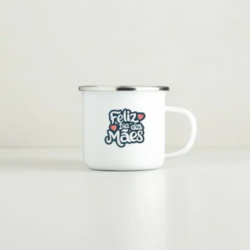 Caneca Inox 370ml Dia das Mães