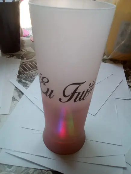 Caneca Long Drink Degrade com Led