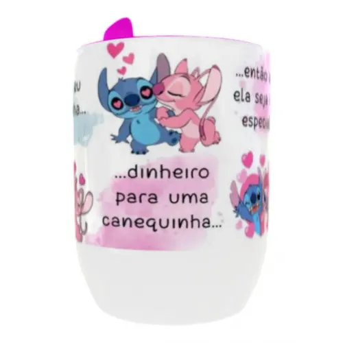 Caneca Mágica Dia dos Namorados com Colher Personalizado