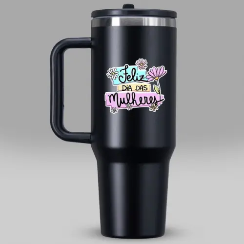 Caneca Térmica Dia das Mulheres Personalizada