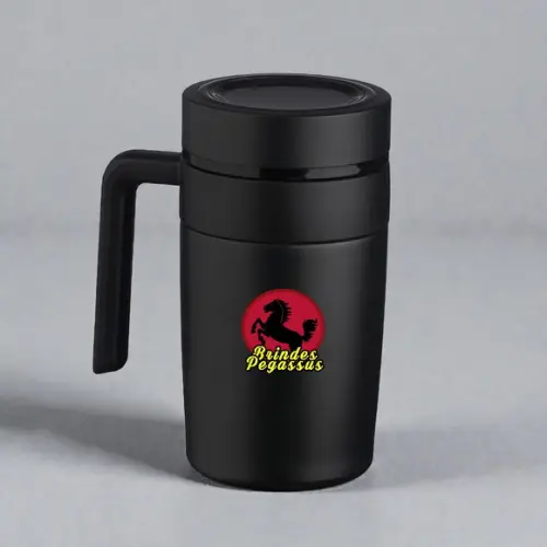 Caneca Térmica Inox 500ml com Display Led Personalizada