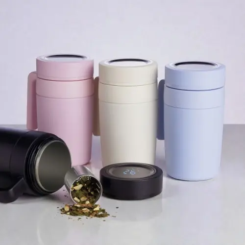 Caneca Térmica Inox 500ml com Display Led Personalizada
