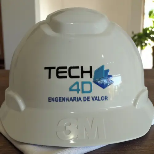 Capacete Branco 3m Personalizado