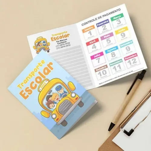 Carteirinha Transporte Escolar Kit -10 un