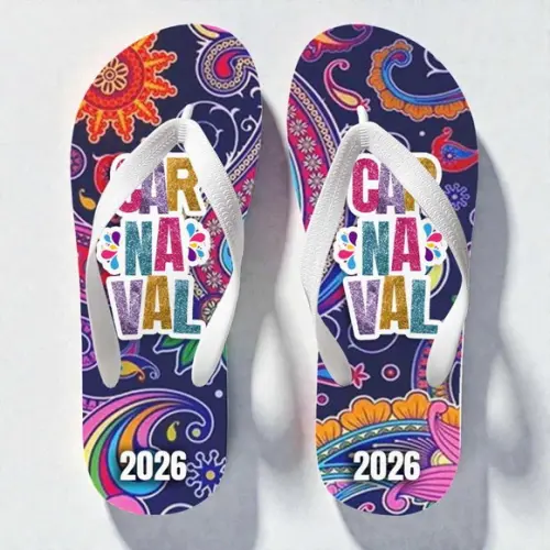 Chinelo Branco Personalizado