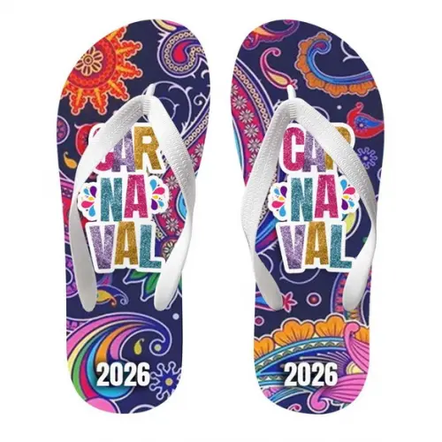 Chinelo Branco Personalizado