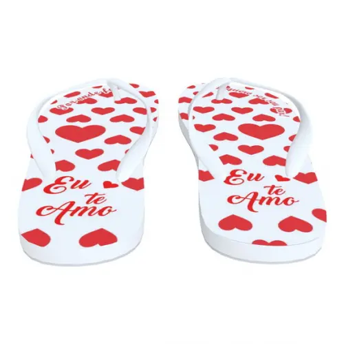 Chinelo de Tiras Namorados Personalizado