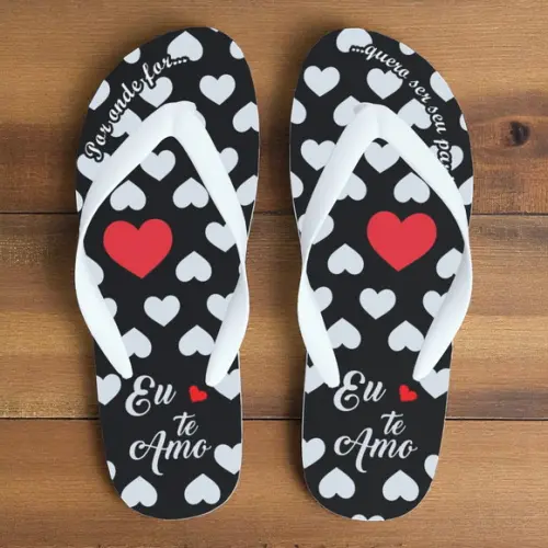 Chinelo Dia dos Namorados Personalizado