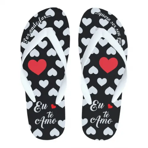Chinelo Dia dos Namorados Personalizado