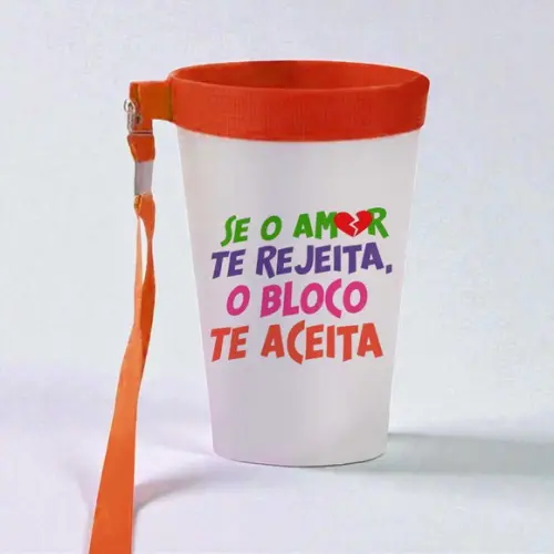 Copo 500ml c/ Cordão Carnaval Personalizado
