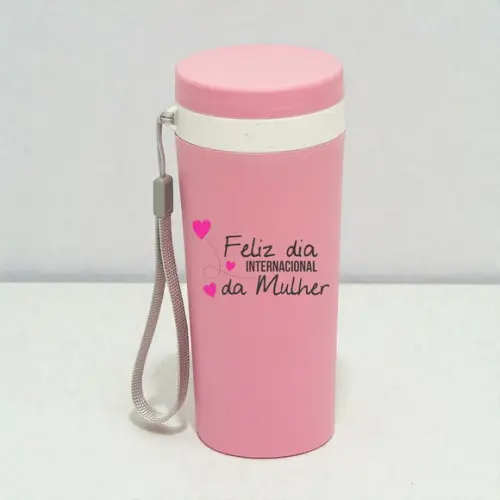 Copo Fibra de Bambu 350ml Dia das Mulheres
